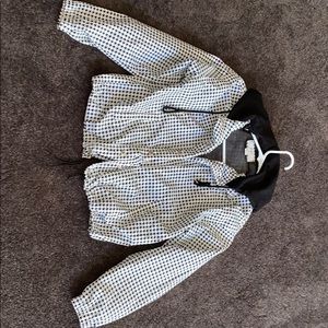 Patterned bomber jacket